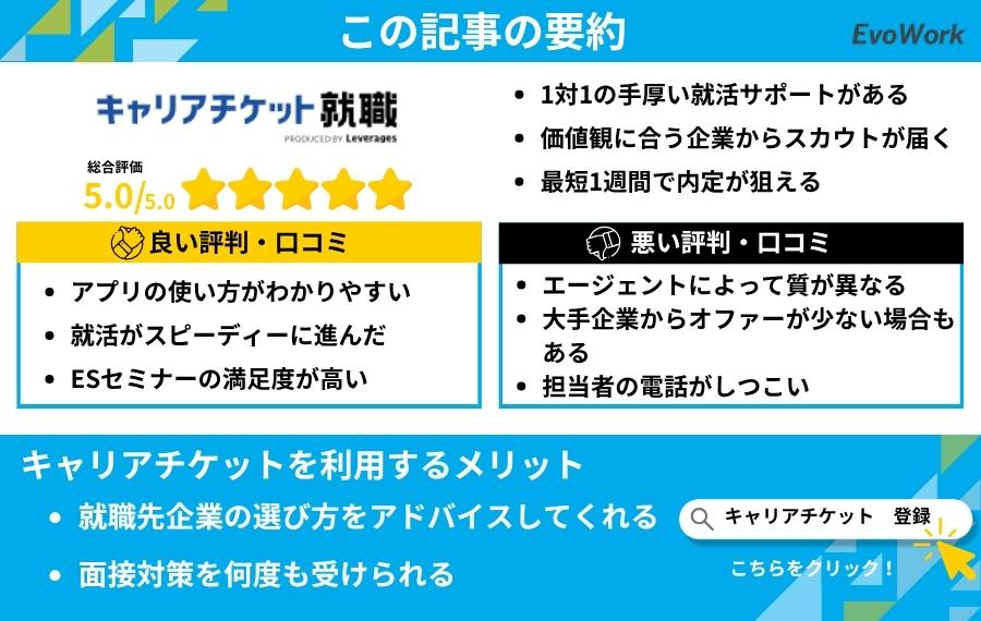 キャリアチケットまとめ