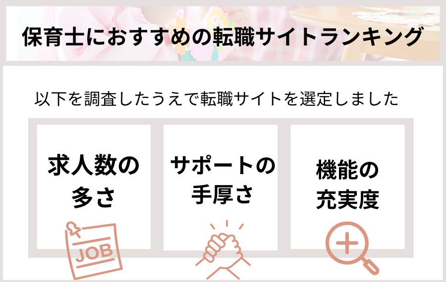 保育士向け転職サイトランキング