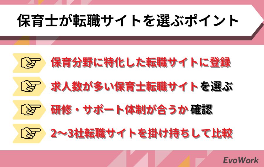 保育士転職サイト比較表