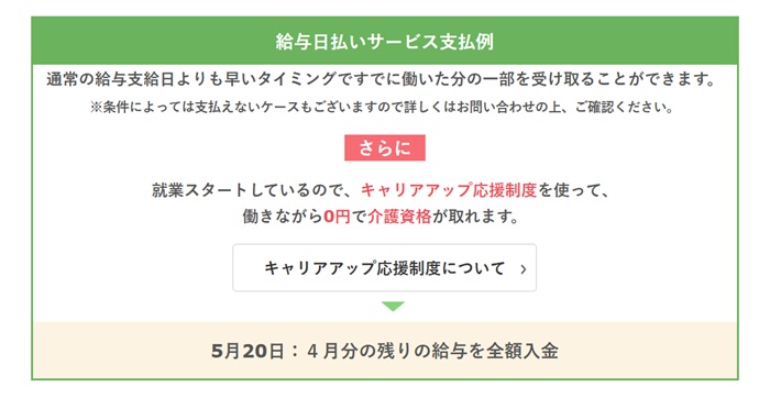 かいご畑日払いサービス