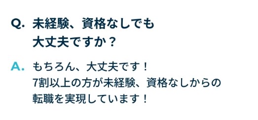 公式サイト質問画面