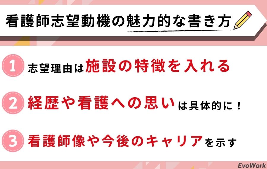 看護師志望動機の書き方