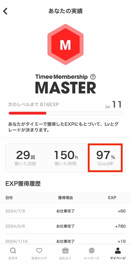 タイミーの実績